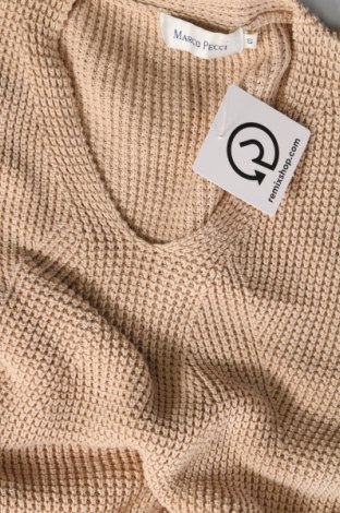 Дамски пуловер Marco Pecci, Размер S, Цвят Бежов, Цена 13,05 лв.