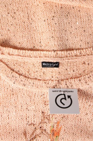 Дамски пуловер Metrofive, Размер L, Цвят Розов, Цена 6,96 лв.