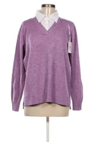 Γυναικείο πουλόβερ Miss Aless, Μέγεθος XL, Χρώμα Βιολετί, Τιμή 8,46 €