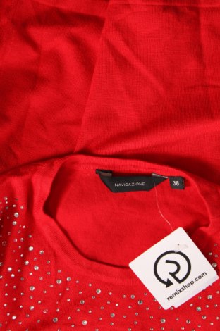 Дамски пуловер Navigazione, Размер M, Цвят Червен, Цена 7,00 лв.