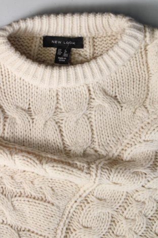 Γυναικείο πουλόβερ New Look, Μέγεθος S, Χρώμα Εκρού, Τιμή 8,07 €