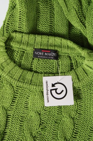 Дамски пуловер Nove Marzo, Размер M, Цвят Зелен, Цена 19,04 лв.