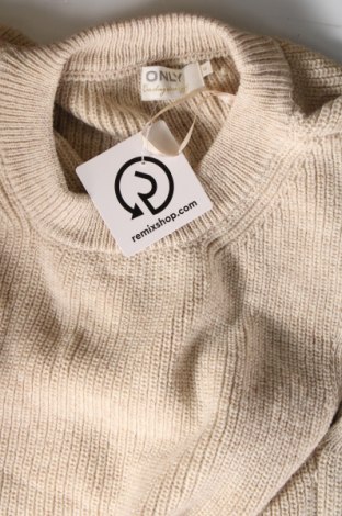 Дамски пуловер ONLY, Размер M, Цвят Бежов, Цена 3,80 лв.
