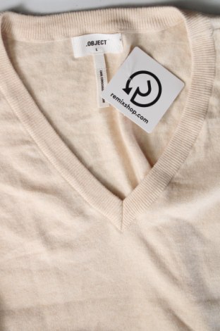 Γυναικείο πουλόβερ Object, Μέγεθος L, Χρώμα Εκρού, Τιμή 21,65 €