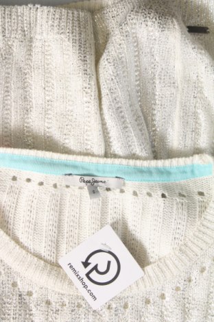 Дамски пуловер Pepe Jeans, Размер S, Цвят Бял, Цена 26,84 лв.