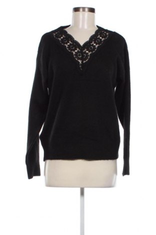 Γυναικείο πουλόβερ Pieces, Μέγεθος M, Χρώμα Μαύρο, Τιμή 5,07 €