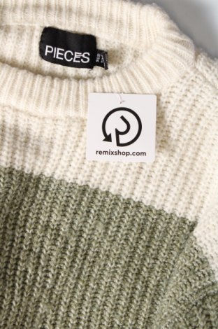Дамски пуловер Pieces, Размер S, Цвят Многоцветен, Цена 15,12 лв.