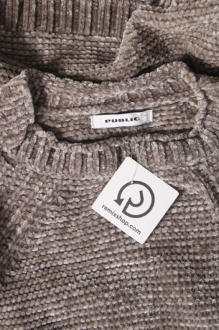 Γυναικείο πουλόβερ Public, Μέγεθος XL, Χρώμα Γκρί, Τιμή 5,89 €