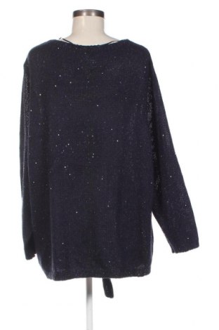 Γυναικείο πουλόβερ Samoon, Μέγεθος 3XL, Χρώμα Μπλέ, Τιμή 17,94 €