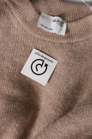 Γυναικείο πουλόβερ Selected Femme, Μέγεθος M, Χρώμα Καφέ, Τιμή 56,37 €