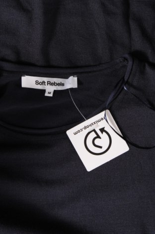 Дамски пуловер Soft Rebels, Размер M, Цвят Син, Цена 66,00 лв.