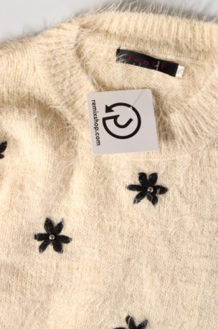 Дамски пуловер Tenki, Размер M, Цвят Екрю, Цена 14,40 лв.