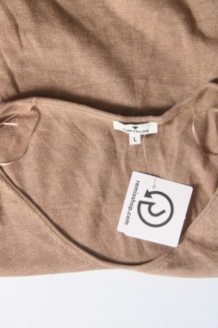 Дамски пуловер Tom Tailor, Размер L, Цвят Бежов, Цена 29,00 лв.