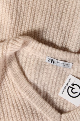 Damenpullover Zara, Größe M, Farbe Beige, Preis 7,66 €