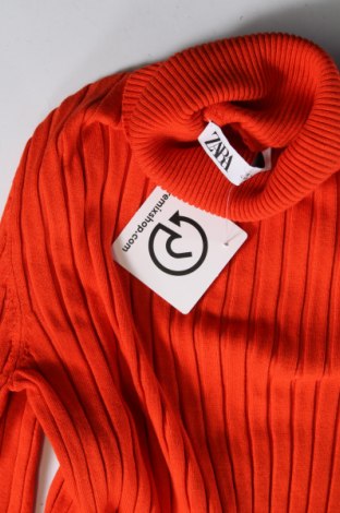 Дамски пуловер Zara, Размер L, Цвят Оранжев, Цена 8,47 лв.