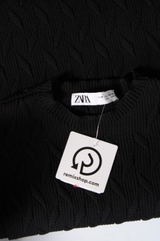 Дамски пуловер Zara, Размер M, Цвят Черен, Цена 24,00 лв.