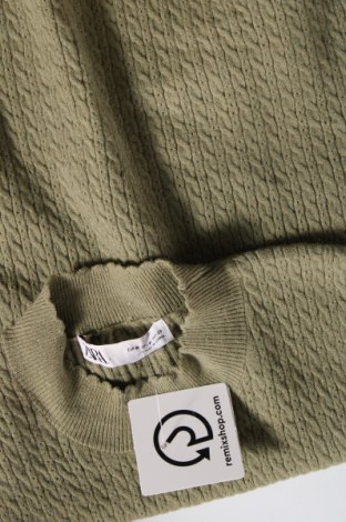 Damenpullover Zara, Größe M, Farbe Grün, Preis 2,51 €