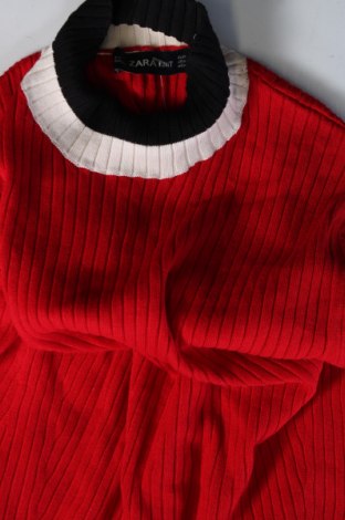 Дамски пуловер Zara Knitwear, Размер S, Цвят Червен, Цена 8,40 лв.