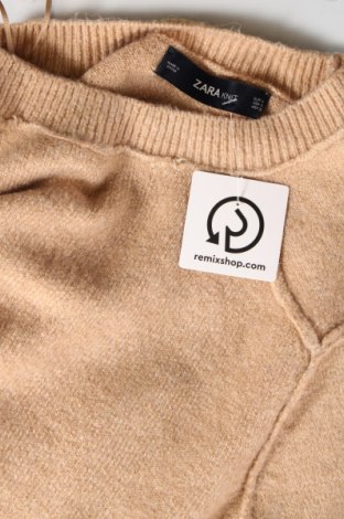Γυναικείο πουλόβερ Zara Knitwear, Μέγεθος S, Χρώμα  Μπέζ, Τιμή 4,21 €