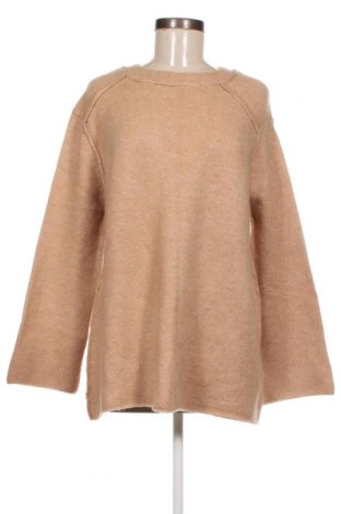 Дамски пуловер Zara Knitwear, Размер S, Цвят Бежов, Цена 6,80 лв.