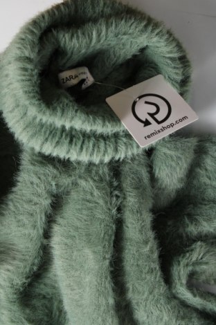 Pulover de femei Zara Knitwear, Mărime M, Culoare Verde, Preț 29,61 Lei