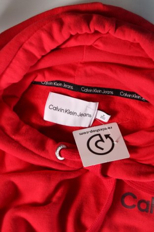 Dámská mikina  Calvin Klein Jeans, Velikost M, Barva Červená, Cena  861,00 Kč