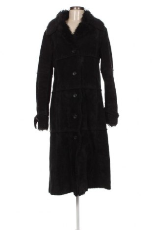 Δερμάτινο γυναικείο παλτό H&M, Μέγεθος M, Χρώμα Μαύρο, Τιμή 44,91 €