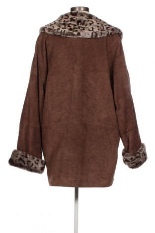 Дамско кожено яке, Размер L, Цвят Кафяв, Цена 85,60 лв.