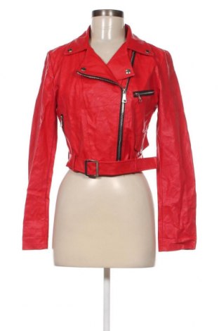 Damen Lederjacke, Größe S, Farbe Rot, Preis 28,99 €