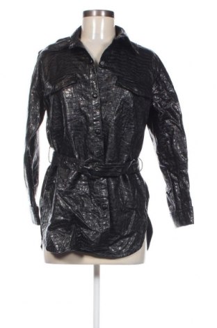 Γυναικείο δερμάτινο μπουφάν, Μέγεθος M, Χρώμα Μαύρο, Τιμή 7,58 €