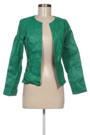 Damen Lederjacke, Größe S, Farbe Grün, Preis 28,30 €