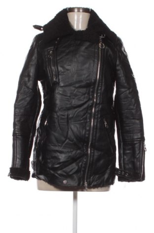 Dámska kožená bunda  Bershka, Veľkosť S, Farba Čierna, Cena  8,33 €