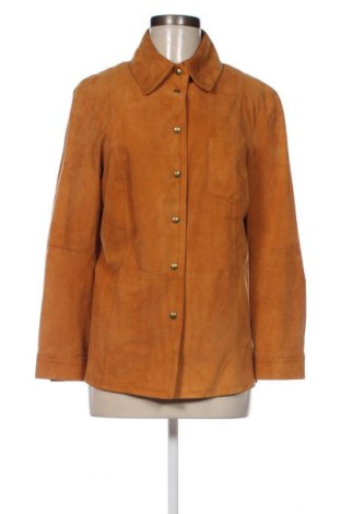 Dámska kožená bunda  Elegance, Veľkosť L, Farba Oranžová, Cena  55,17 €