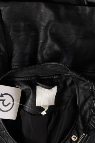 Γυναικείο δερμάτινο μπουφάν H&M, Μέγεθος L, Χρώμα Μαύρο, Τιμή 25,16 €