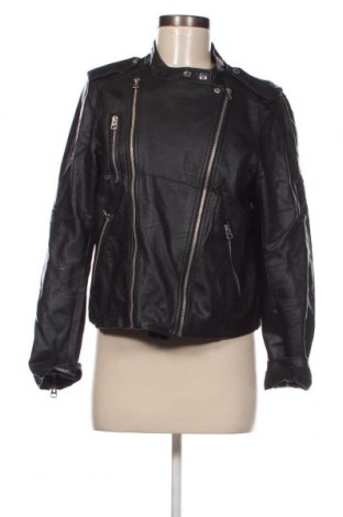 Γυναικείο δερμάτινο μπουφάν H&M, Μέγεθος L, Χρώμα Μαύρο, Τιμή 14,55 €