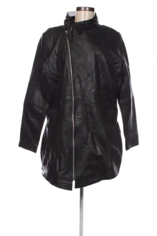 Γυναικείο δερμάτινο μπουφάν Isaco & Kawa, Μέγεθος XXL, Χρώμα Μαύρο, Τιμή 59,94 €