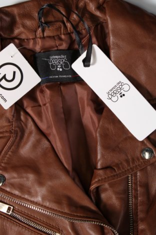 Dámska kožená bunda  Le Temps Des Cerises, Veľkosť XL, Farba Hnedá, Cena  78,87 €