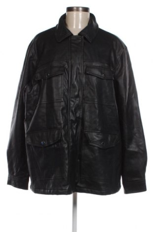 Γυναικείο δερμάτινο μπουφάν New Look, Μέγεθος XL, Χρώμα Μαύρο, Τιμή 20,91 €