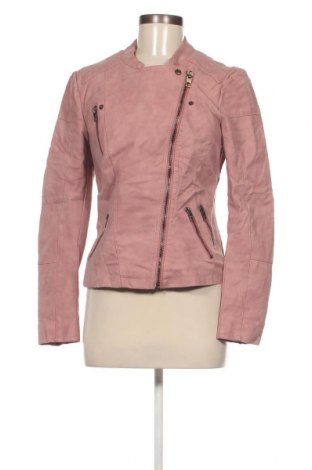 Dámska kožená bunda  ONLY, Veľkosť M, Farba Popolavo ružová, Cena  13,97 €