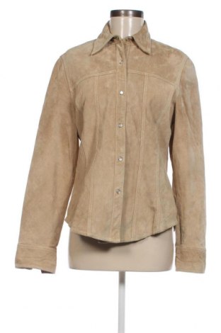 Dámska kožená bunda  SAKI, Veľkosť M, Farba Béžová, Cena  25,52 €