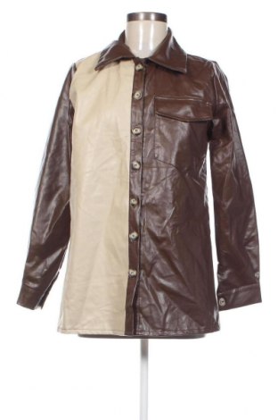 Dámska kožená bunda  SHEIN, Veľkosť S, Farba Hnedá, Cena  6,95 €