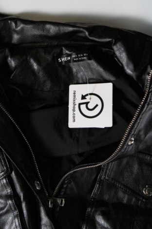 Dámska kožená bunda  SHEIN, Veľkosť S, Farba Čierna, Cena  27,78 €