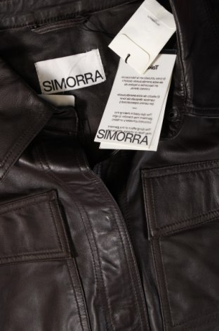 Dámska kožená bunda  Simorra, Veľkosť XXS, Farba Hnedá, Cena  133,40 €