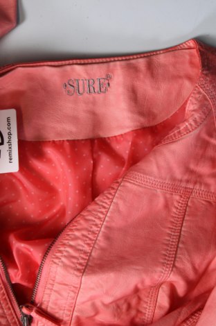 Γυναικείο δερμάτινο μπουφάν Sure, Μέγεθος XL, Χρώμα Ρόζ , Τιμή 30,31 €
