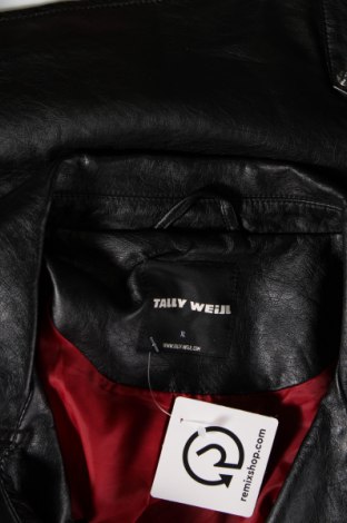 Damen Lederjacke Tally Weijl, Größe XL, Farbe Schwarz, Preis 34,10 €