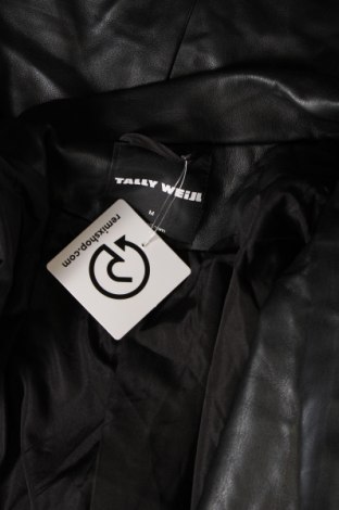 Γυναικείο δερμάτινο μπουφάν Tally Weijl, Μέγεθος M, Χρώμα Μαύρο, Τιμή 17,28 €