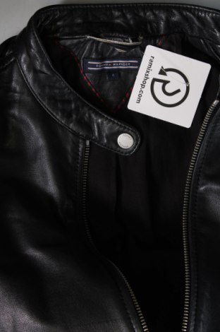 Γυναικείο δερμάτινο μπουφάν Tommy Hilfiger, Μέγεθος XS, Χρώμα Μαύρο, Τιμή 142,89 €