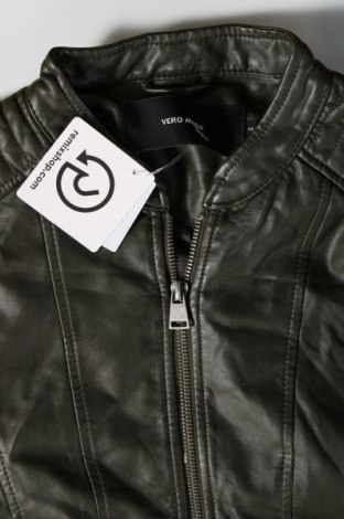 Dámska kožená bunda  Vero Moda, Veľkosť XS, Farba Zelená, Cena  13,65 €