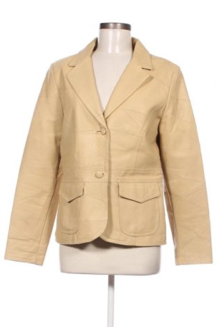 Damen Lederjacke Vintage, Größe XL, Farbe Beige, Preis 40,21 €
