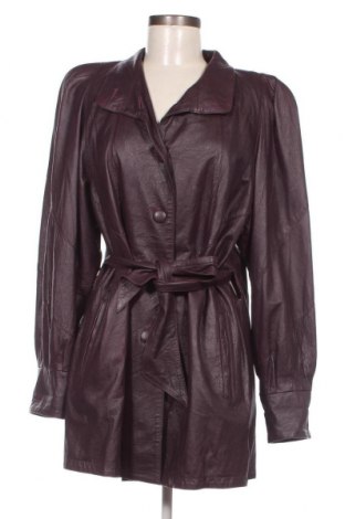 Damen Lederjacke Vintage, Größe M, Farbe Lila, Preis 40,21 €